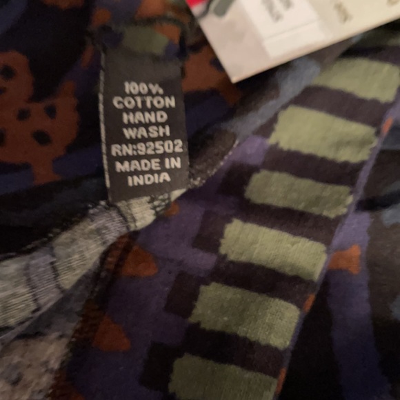 NWT.  Funky Sacred Threads Overalls L/XL. BL/RD 1.   221305 - Picture 9 of 9